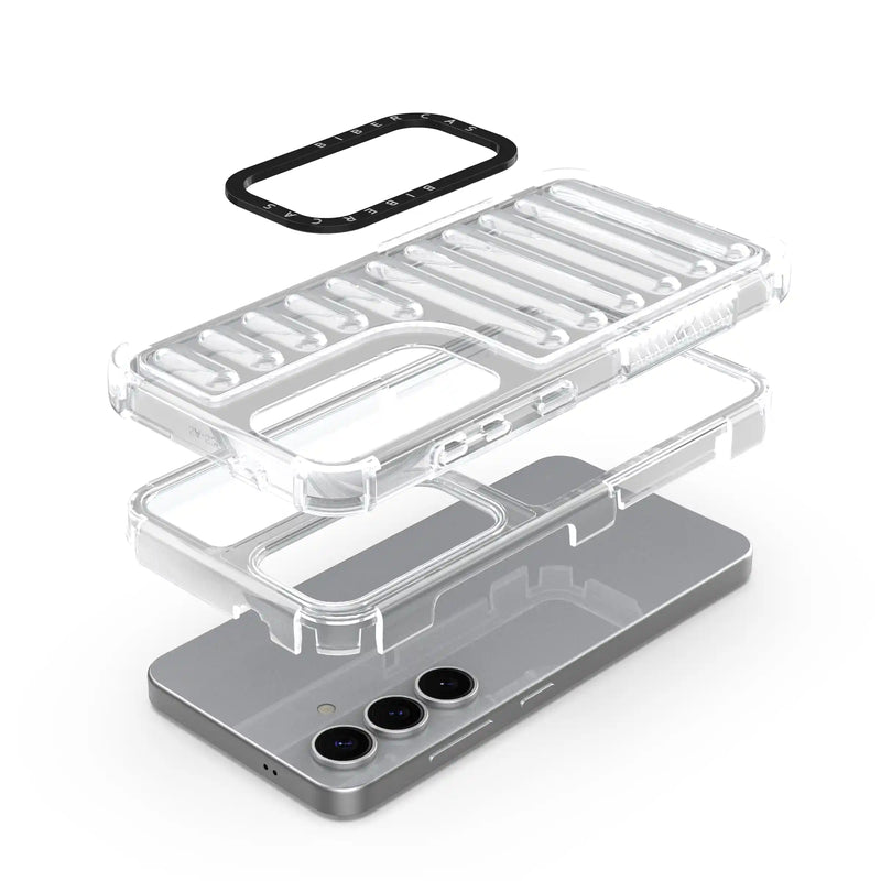 nPlusOne - Bumper Track Back Cover for Samsung Galaxy S25 5G - 6.2 Inches