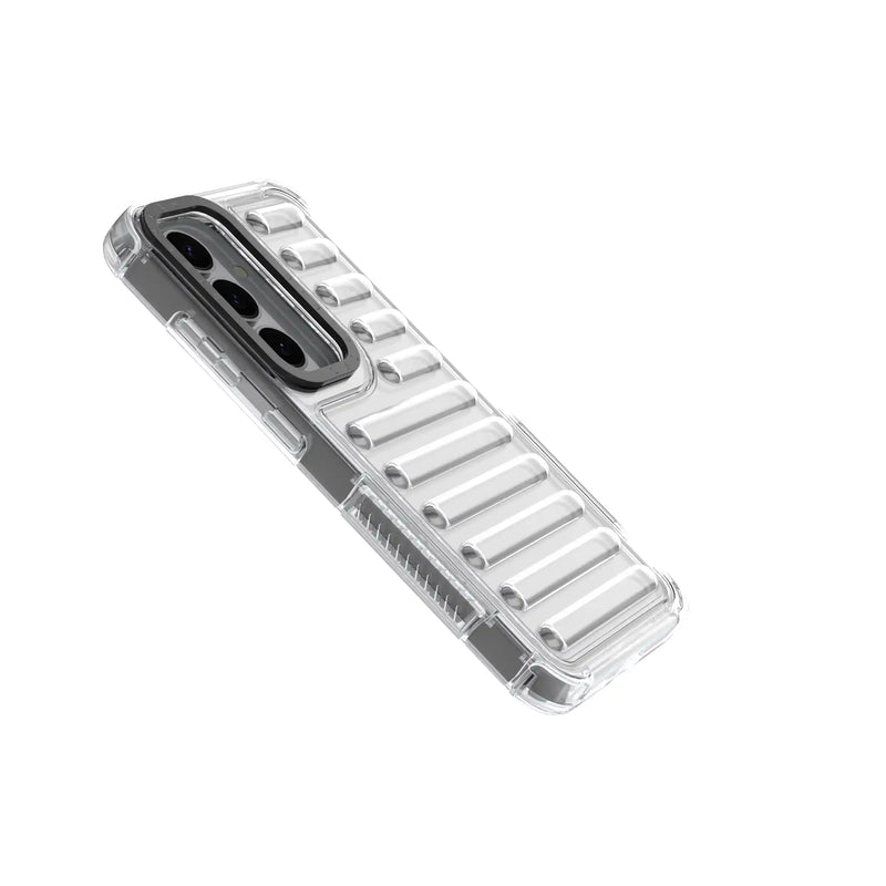 nPlusOne - Bumper Track Back Cover for Samsung Galaxy S25 5G - 6.2 Inches