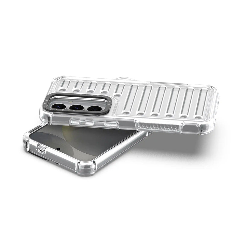 nPlusOne - Bumper Track Back Cover for Samsung Galaxy S25 5G - 6.2 Inches