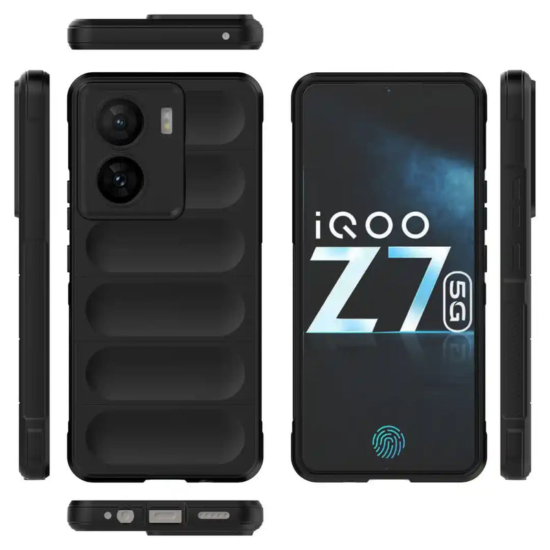 Shield Silicone - Mobile Back Cover for IQOO Z7 5G - 6.38 Inches - (INR 169 Only for prepaid orders)