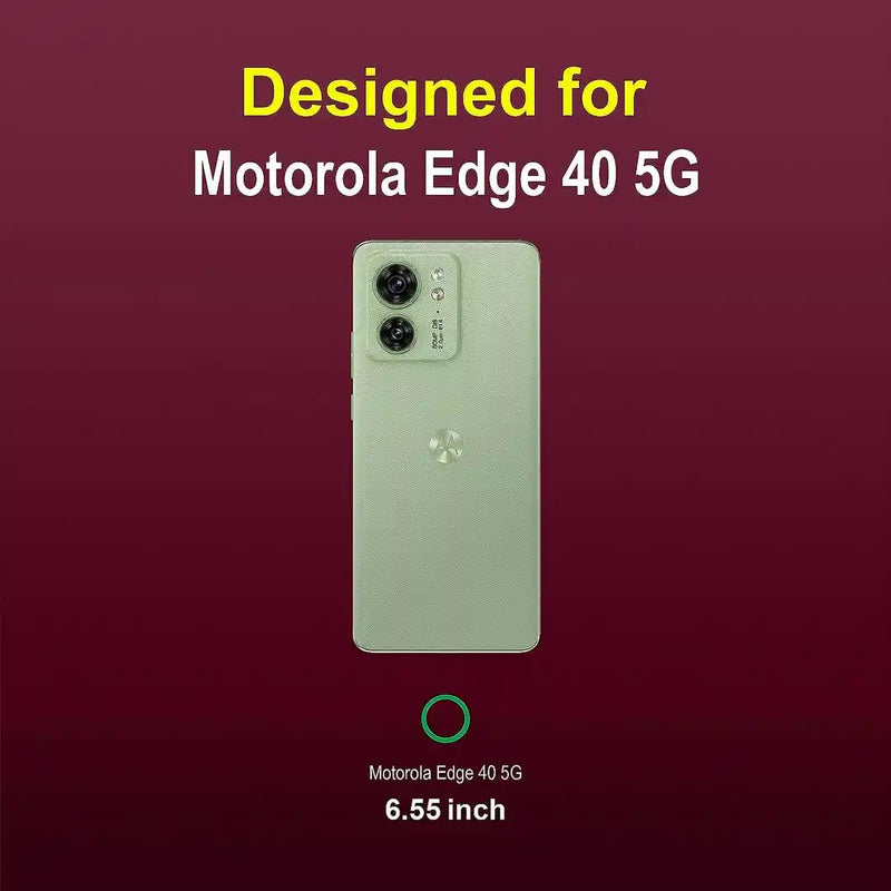 Shield Silicone - Mobile Back Cover for Motorola Moto Edge 40 5G - 6.55 Inches - (INR 169 Only for prepaid orders)