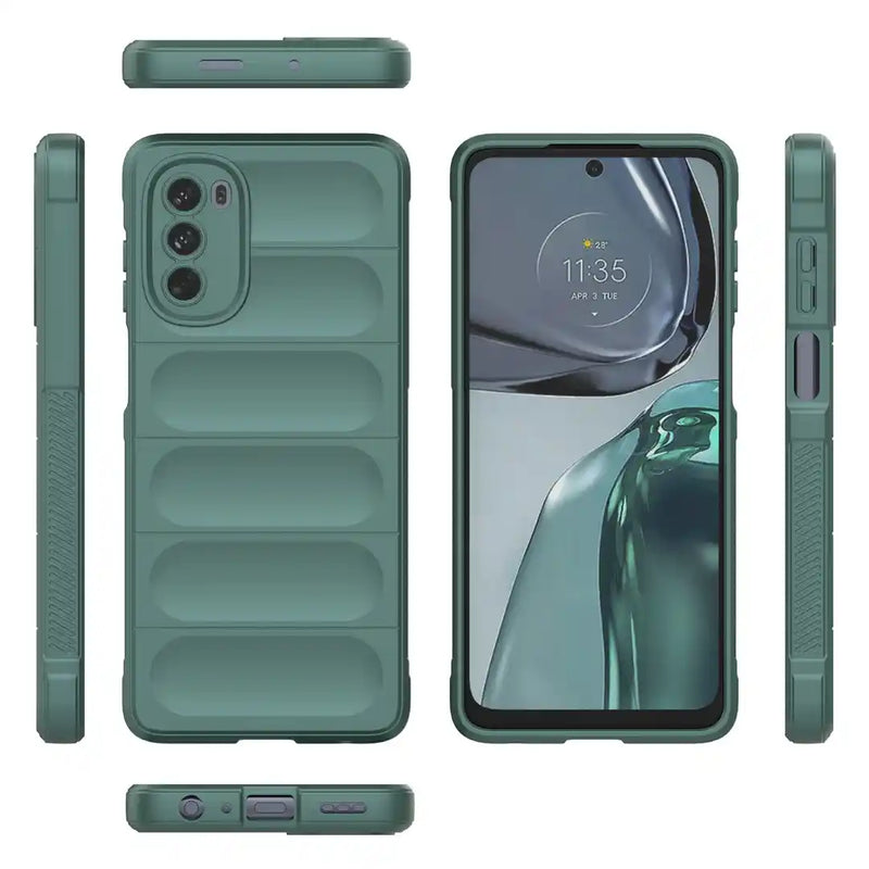 Shield Silicone - Mobile Back Cover for Motorola Moto G62 5G - 6.5 Inches - (INR 169 Only for prepaid orders)