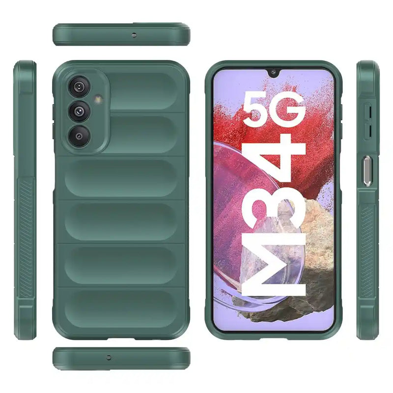 Shield Silicone - Mobile Back Cover for Samsung Galaxy F34 5G - 6.5 Inches - (INR 169 Only for prepaid orders)