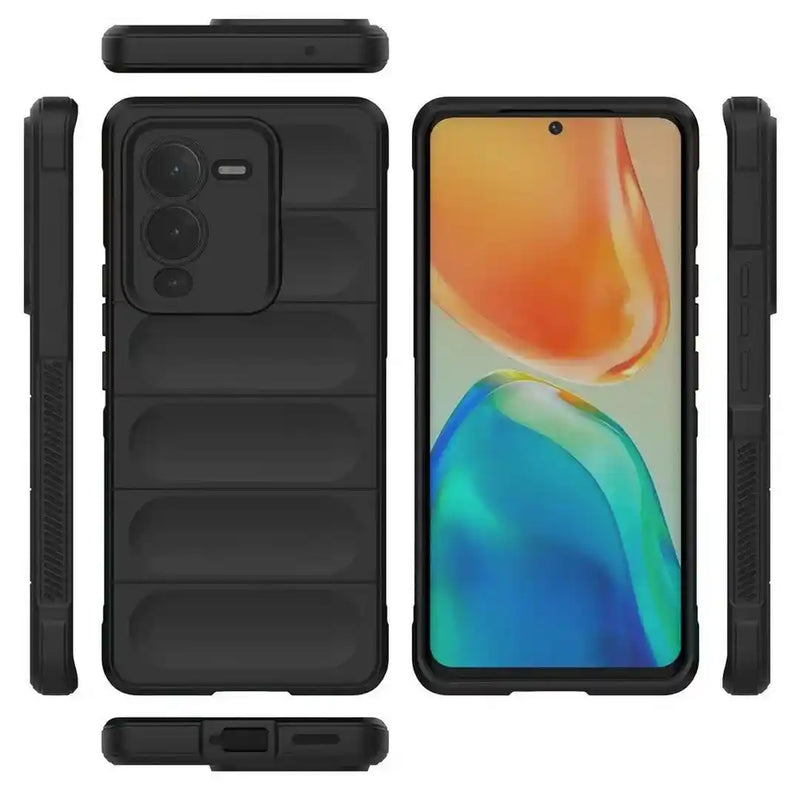 Shield Silicone - Mobile Back Cover for Vivo V25 Pro 5G - 6.56 Inches - (INR 169 Only for prepaid orders)