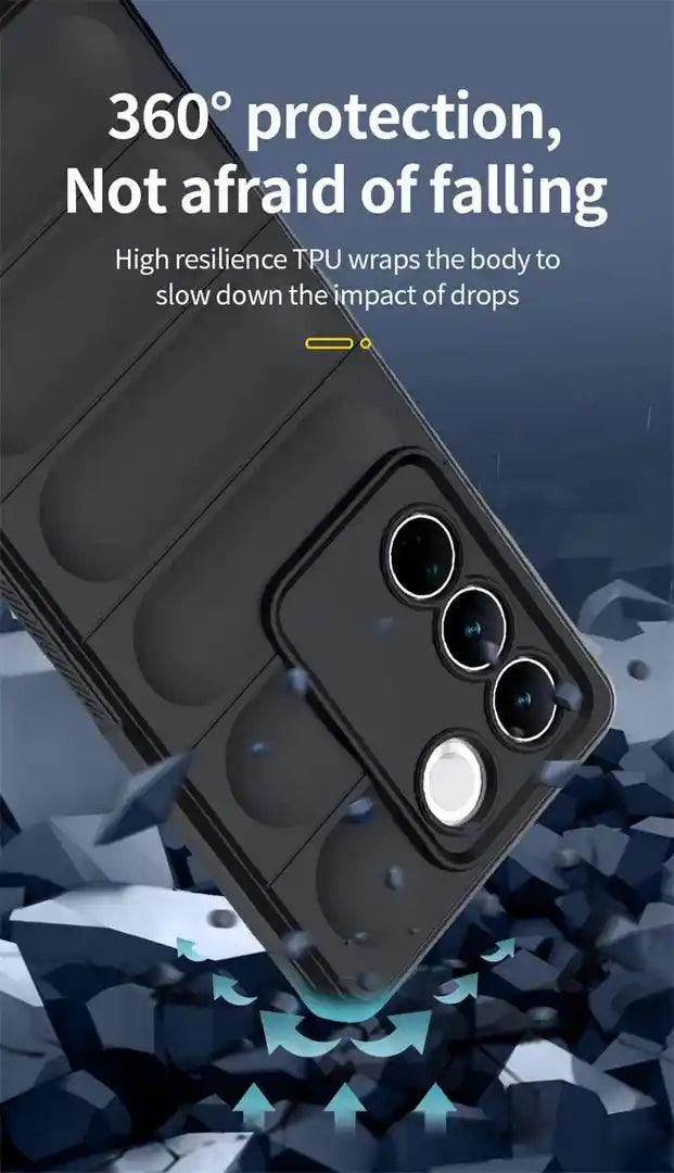 Shield Silicone - Mobile Back Cover for Vivo V27 Pro 5G - 6.78 Inches - (INR 169 Only for prepaid orders)