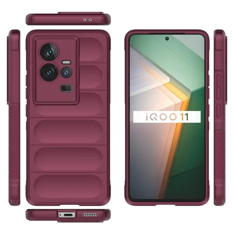 Shield Silicone - Mobile Case for IQOO 11 5G - 6.78 Inches - (INR 169 Only for prepaid orders)