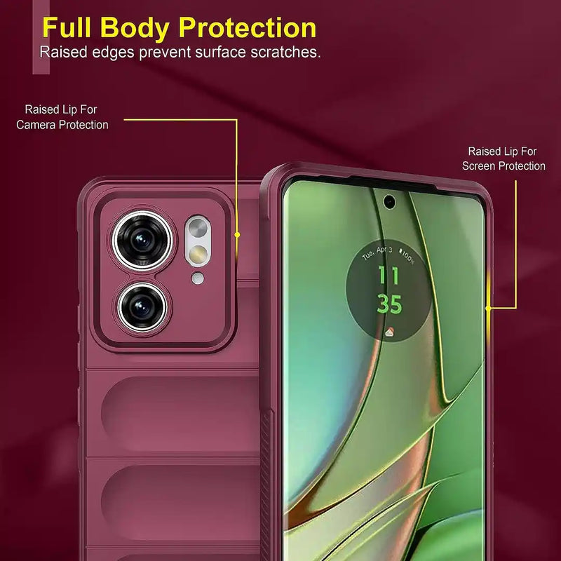 Shield Silicone - Mobile Case for Motorola Moto Edge 40 5G - 6.55 Inches - (INR 169 Only for prepaid orders)