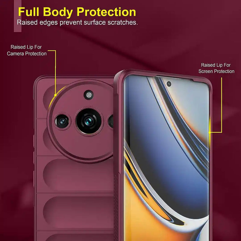 Shield Silicone - Mobile Case for Realme Narzo 60 Pro 5G  - 6.7 Inches - (INR 169 Only for prepaid orders)