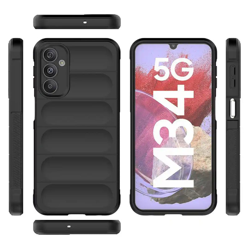 Shield Silicone - Mobile Case for Samsung Galaxy F34 5G - 6.5 Inches - (INR 169 Only for prepaid orders)