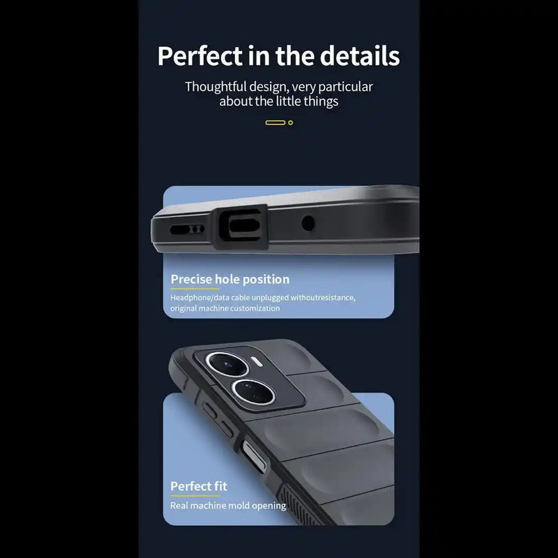 Shield Silicone - Mobile Case for Vivo T2x - 6.58 Inches - (INR 169 Only for prepaid orders)