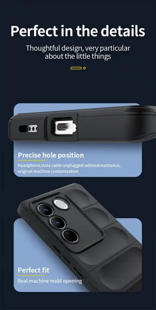 Shield Silicone - Mobile Case for Vivo V27 Pro 5G - 6.78 Inches - (INR 169 Only for prepaid orders)