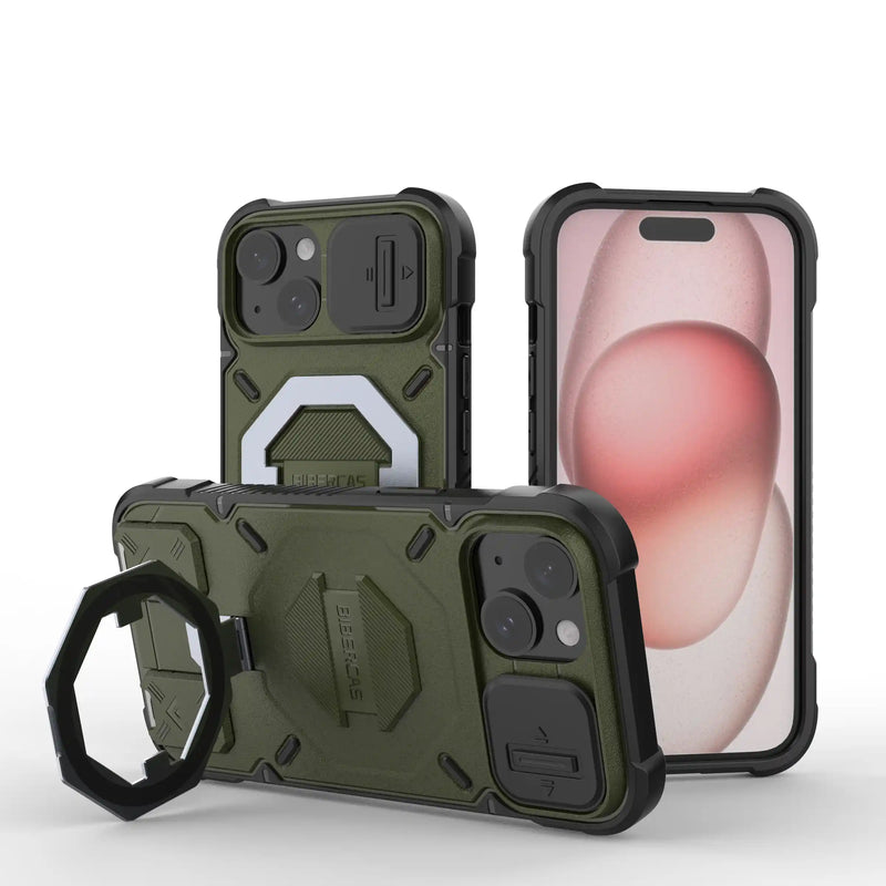 Trek Armour - Mobile Back Case With Lanyard for iPhone 15 - 6.1 Inches