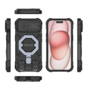 Trek Armour - Mobile Back Case With Lanyard for iPhone 15 - 6.1 Inches
