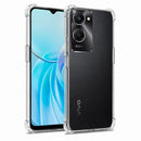 nPlusOne clear TPU back cover fitted on Vivo T3 Lite 5G