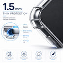 nPlusOne Clear TPU Back Cover for Motorola G37 Power 5G (6.67") - Transparent Shockproof Slim Case