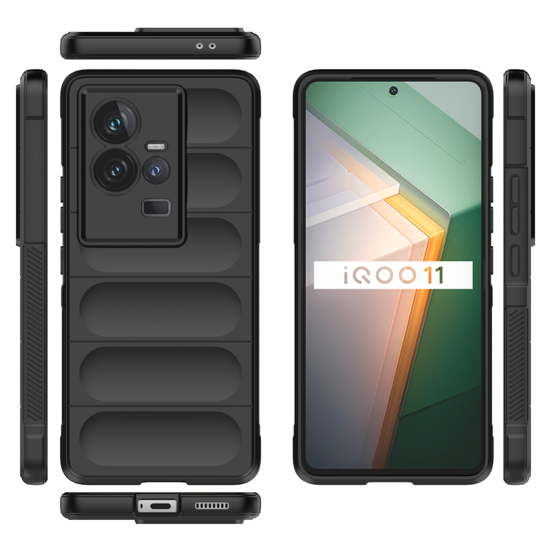 Shield Silicone - Mobile Case for IQOO 11 5G - 6.78 Inches - (INR 159 Only for prepaid orders)