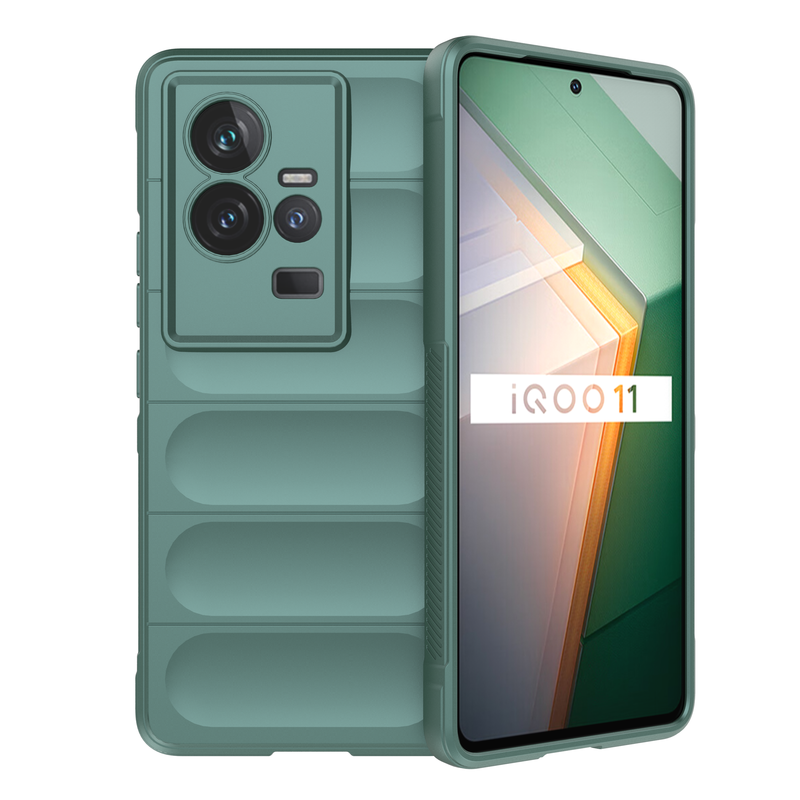Shield Silicone - Mobile Case for IQOO 11 5G - 6.78 Inches - (INR 159 Only for prepaid orders)