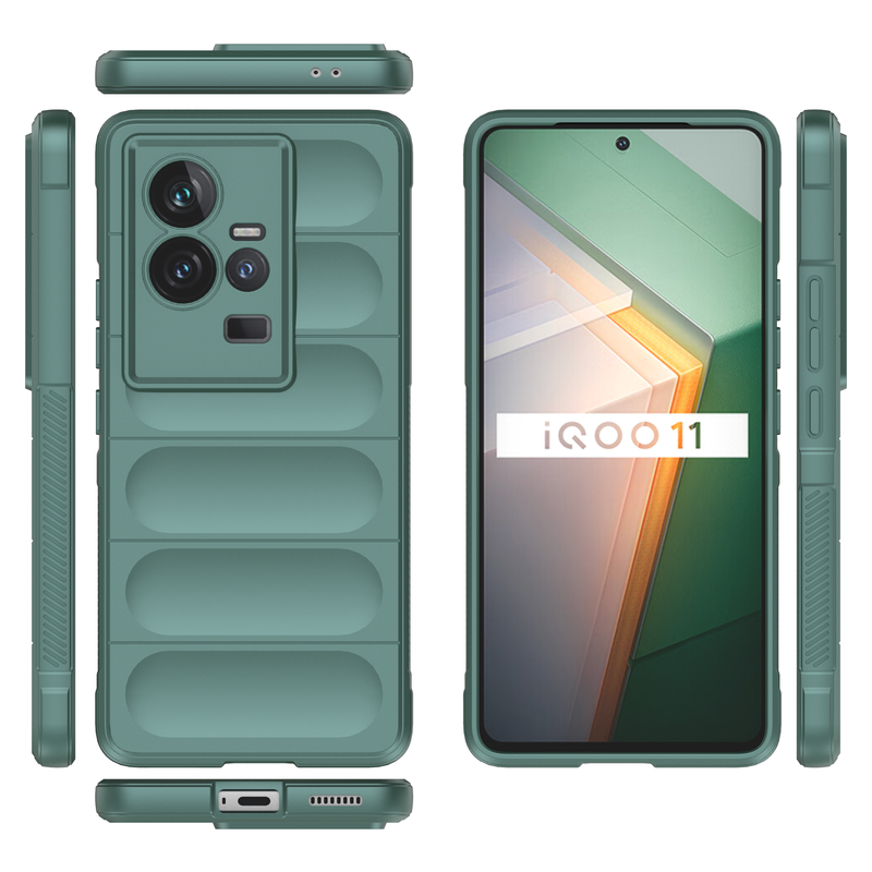 Shield Silicone - Mobile Case for IQOO 11 5G - 6.78 Inches - (INR 159 Only for prepaid orders)