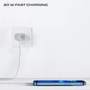 nPlusOne - 20W USB C Type Adapter & USB C To Lightning Charging Cable Compatible with Apple Devices - White