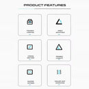 nPlusOne - Ergonomically Folding Aluminium Laptop Stand - Silver