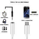 nPlusOne - Type C To 3.5MM Audio Jack Cable Compatible with Apple Devices - 1 Feet