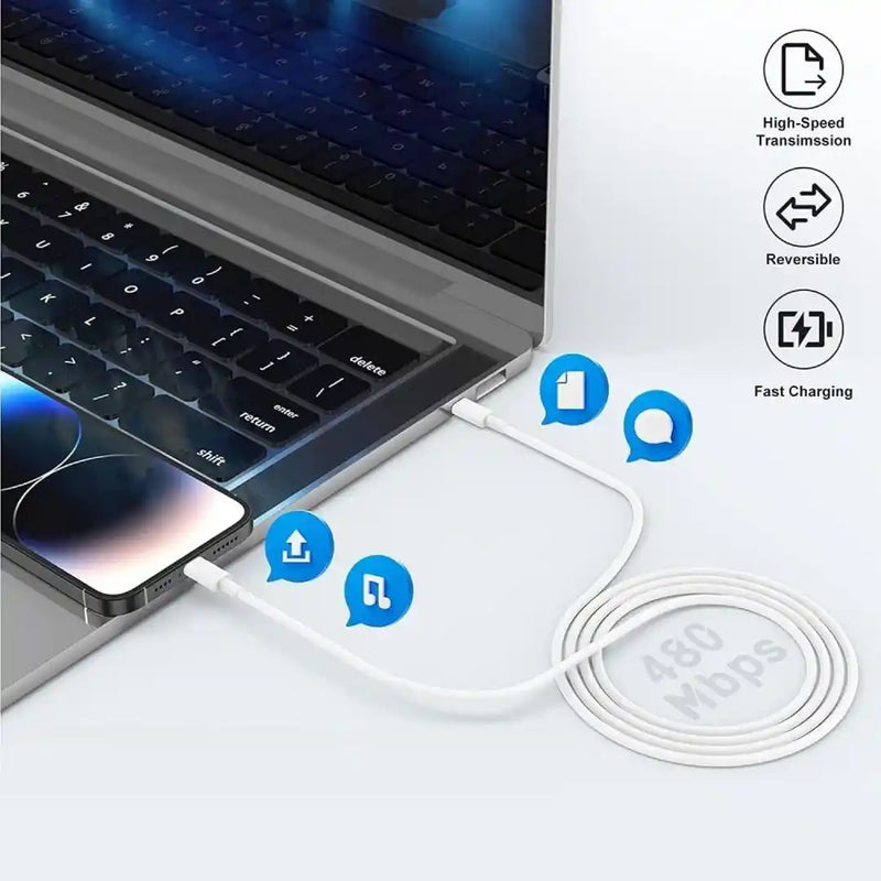 nPlusOne - USB C To Lightning Charging Cable Compatible with Apple Devices - 1 M