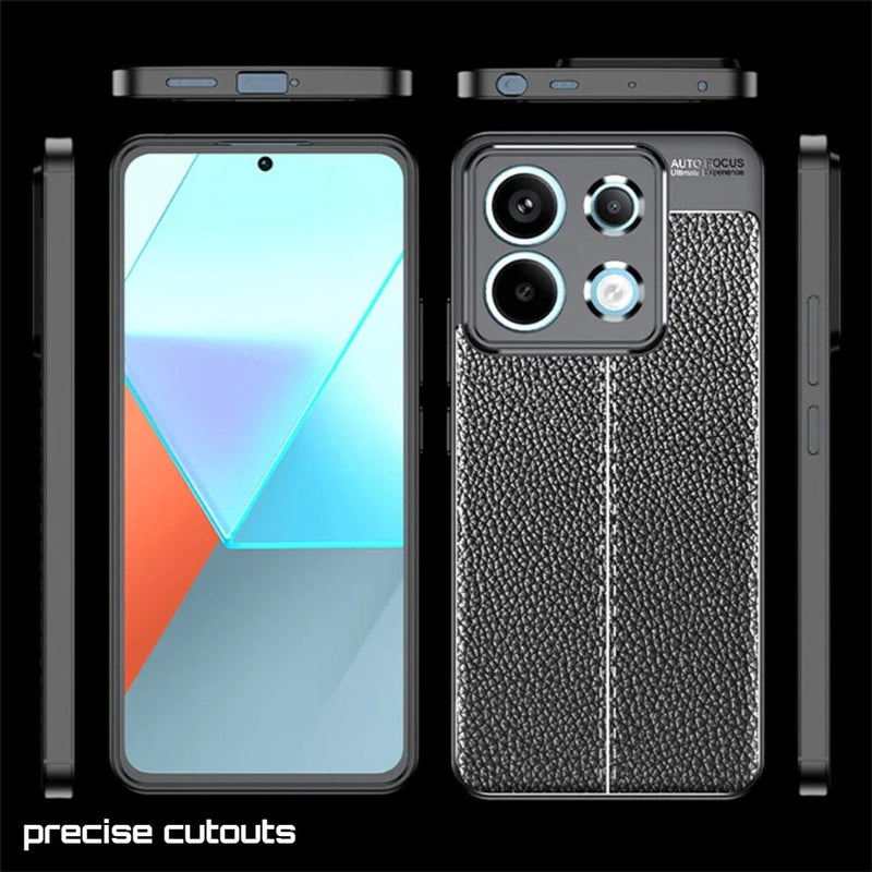 Elegant Textured - Mobile Back Cover for Poco X6 5G - 6.67 Inches