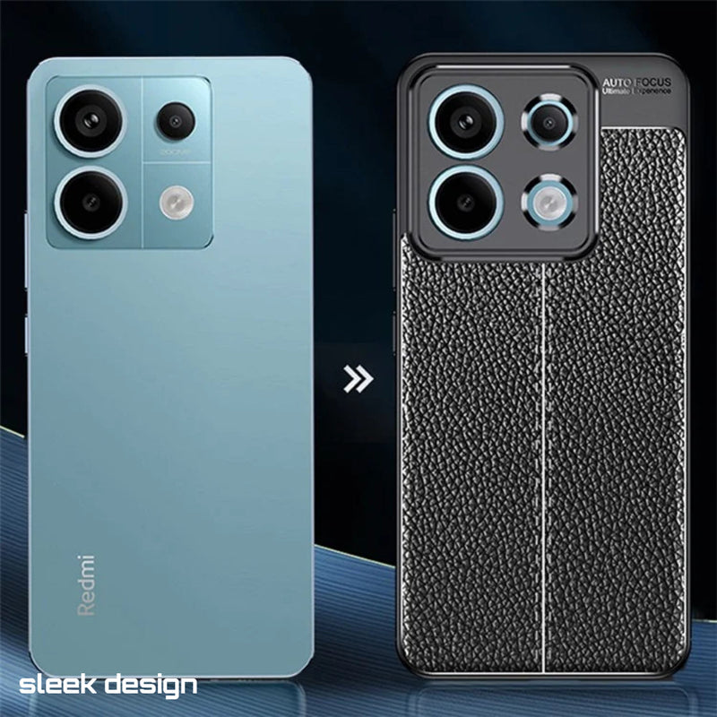Elegant Textured - Mobile Back Cover for Poco X6 5G - 6.67 Inches