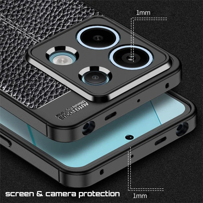 Elegant Textured - Mobile Back Cover for Poco X6 5G - 6.67 Inches