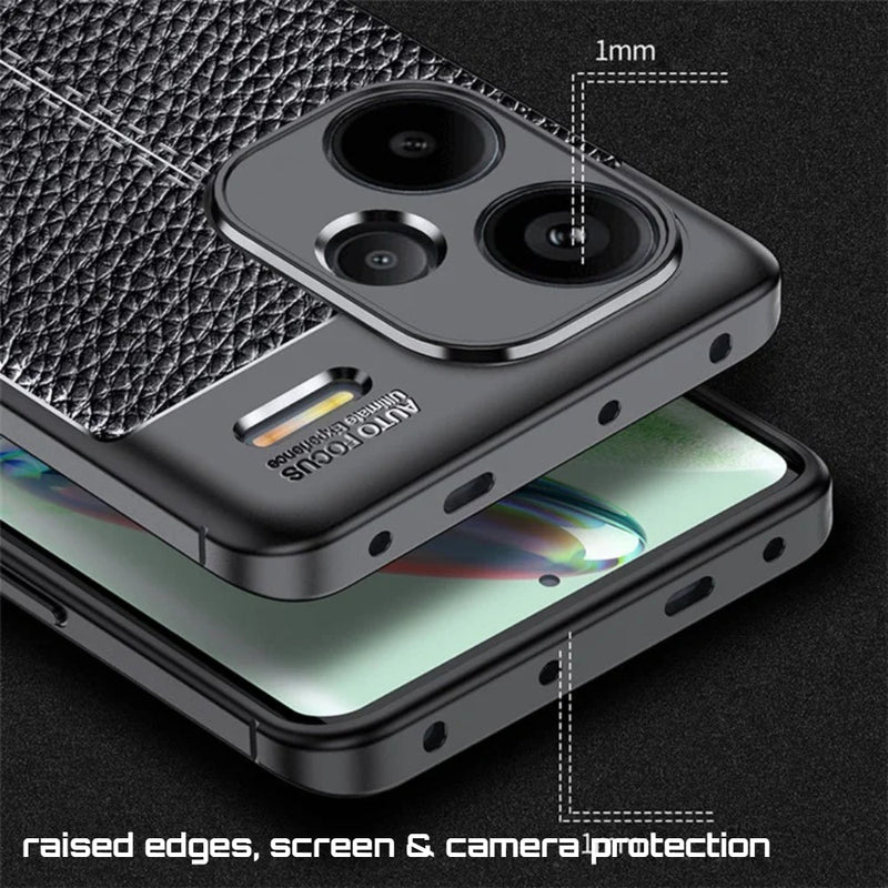 Elegant Textured - Mobile Back Cover for Redmi Note 13 Pro Plus 5G - 6.67 Inches