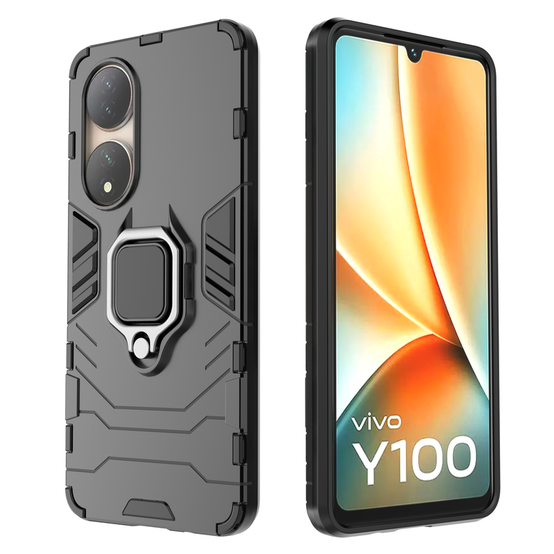 Classic Robot - Mobile Back Cover for Vivo Y100 - 6.38 Inches - (INR 259 for prepaid orders only)