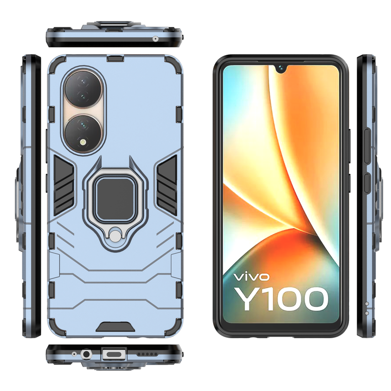 Classic Robot - Mobile Back Cover for Vivo Y100A - 6.38 Inches - (INR 259 for prepaid orders only)