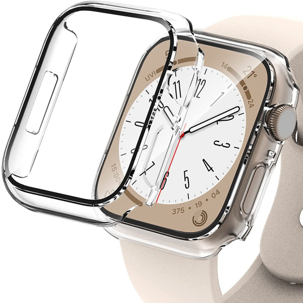 Case with Screen Protector for Apple Watch Series 7 45 MM Clear