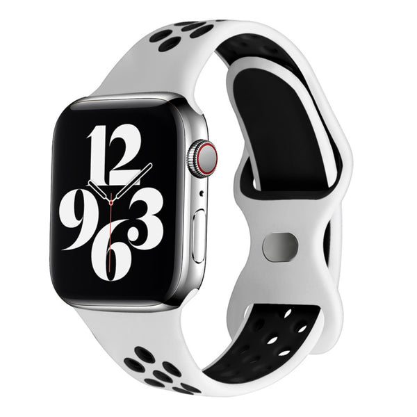 CULT OF PERSONALITY Breathable Silicone Strap White Black Appl