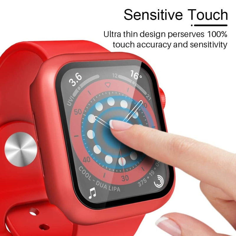 Apple Watch Series 6 44 mm Case with Tempered Glass