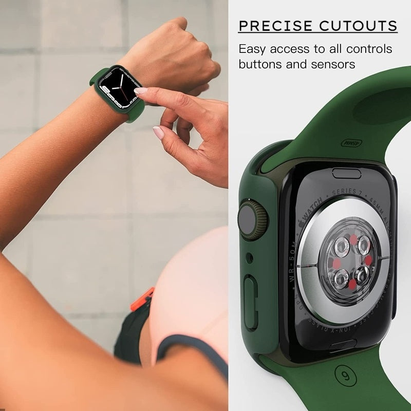 Apple Watch Series 7 45 mm Case with Tempered Glass